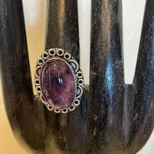 NWT .925 Amethyst Ring Size 7